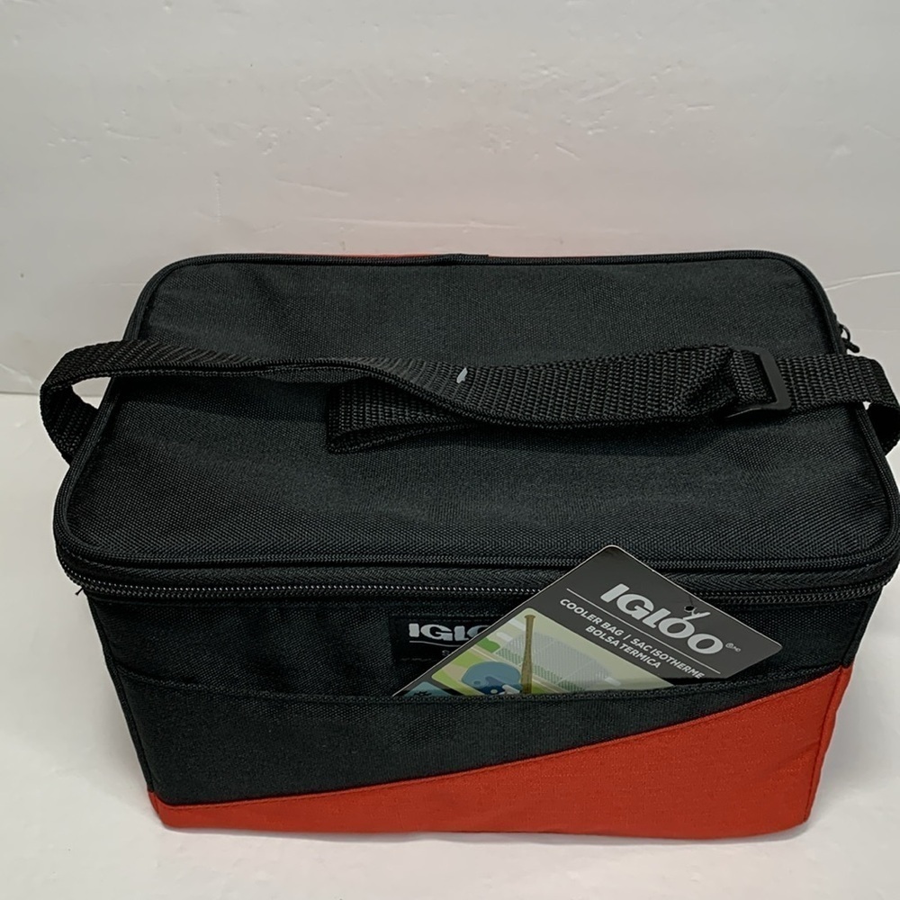 Igloo Hard Liner Square Cooler Bag Red Black NWT - Picture 5 of 11